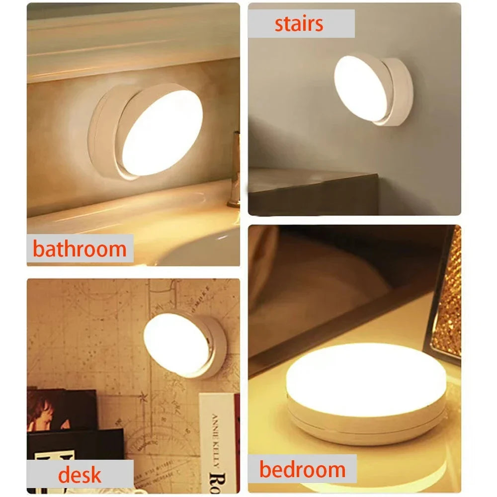 LED Night Light USB - Motion Sensor Bedside Cabinet & Wardrobe Lamp