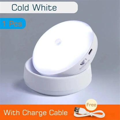 LED Night Light USB - Motion Sensor Bedside Cabinet & Wardrobe Lamp