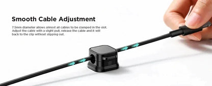 Magnetic Cable Clip Cable Holder Adhesive Wire Keeper Cord Organizer