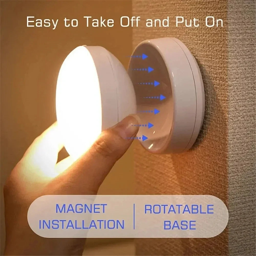 LED Night Light USB - Motion Sensor Bedside Cabinet & Wardrobe Lamp