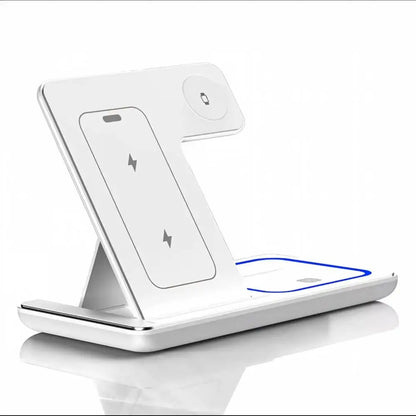 3-in-1 Foldable Wireless Charging Station for iPhone, Watch & AirPods