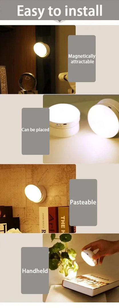 LED Night Light USB - Motion Sensor Bedside Cabinet & Wardrobe Lamp