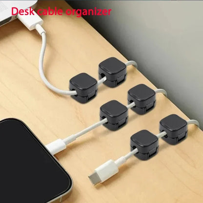 Magnetic Cable Clip Cable Holder Adhesive Wire Keeper Cord Organizer