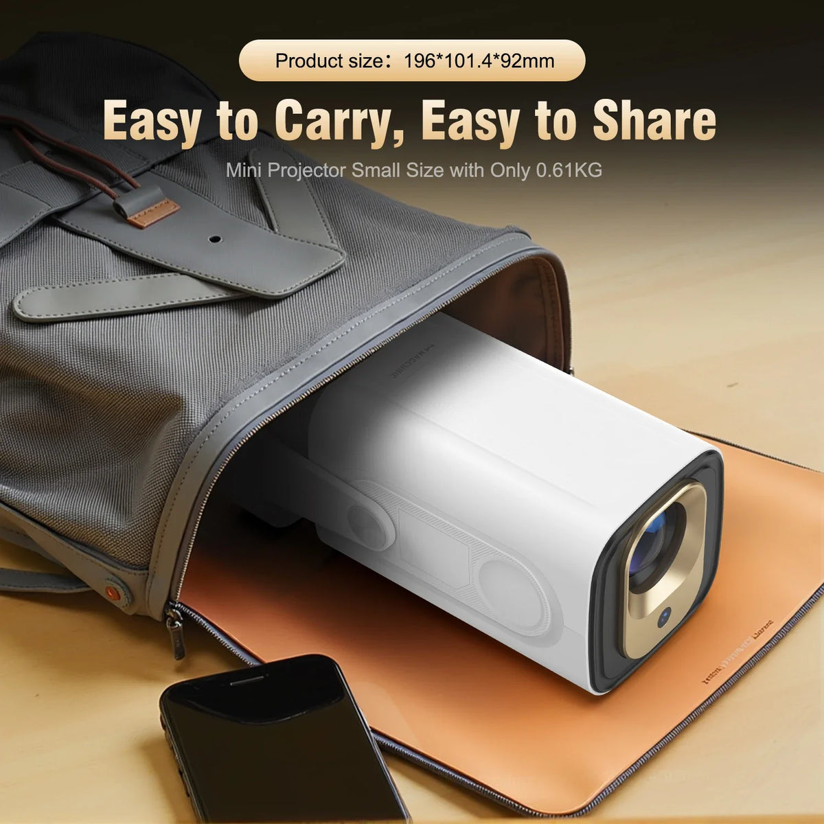 Magcubic HY310 Projector – 4K Auto Focus, Android 11, 330 ANSI, 5W Speaker