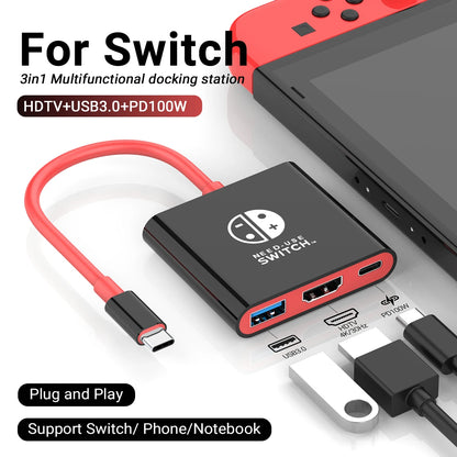 FOR SWITCH TYPE-C HUB Multi-function Adapter