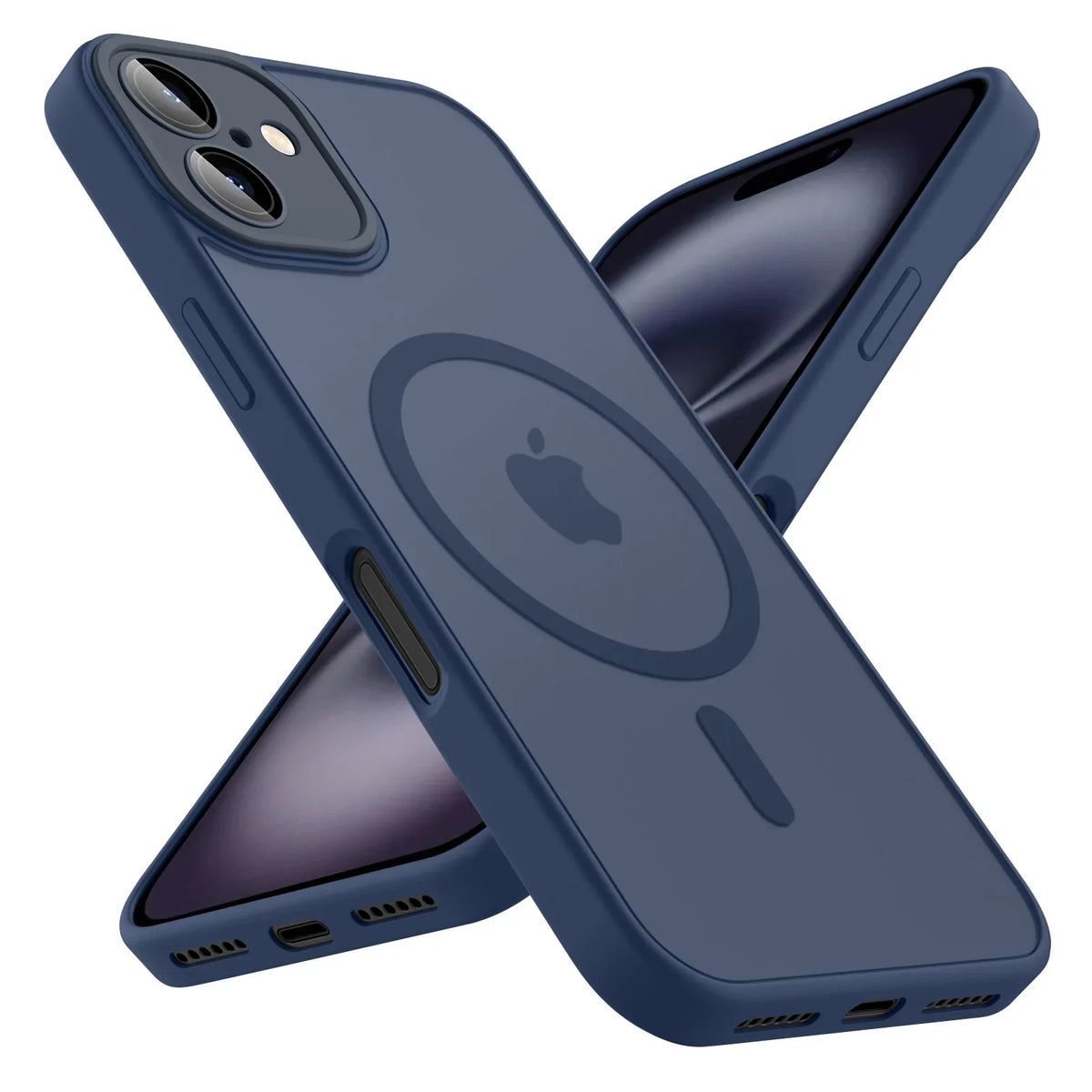 Luxury Magnetic Matte Shockproof Case – iPhone 11–16