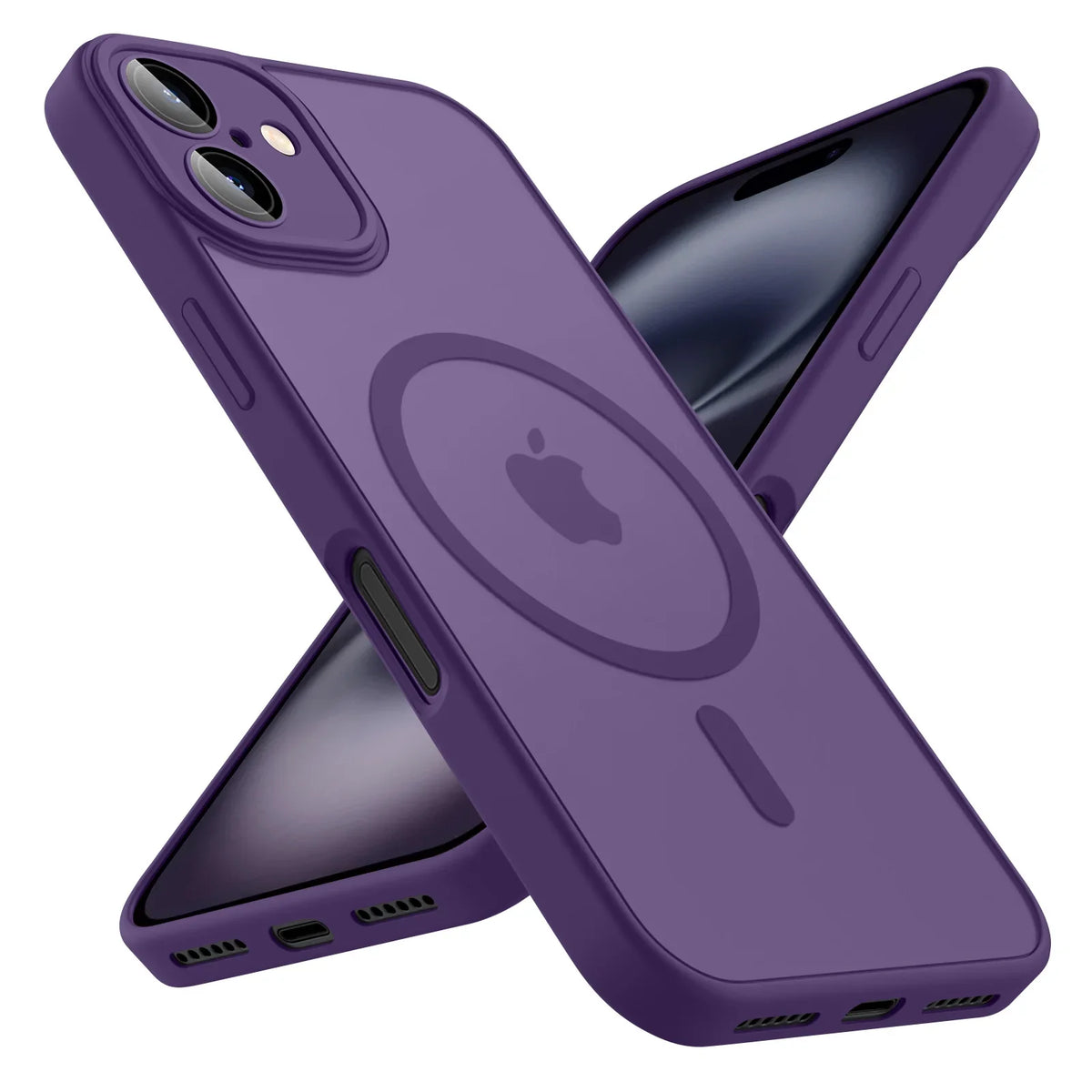 Luxury Magnetic Matte Shockproof Case – iPhone 11–16