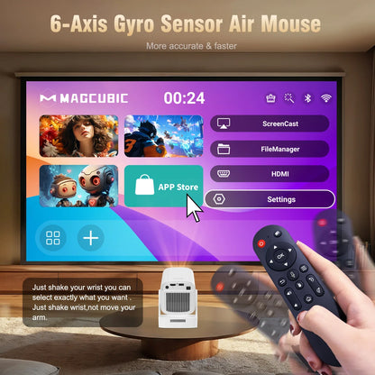 Magcubic HY310 Projector – 4K Auto Focus, Android 11, 330 ANSI, 5W Speaker