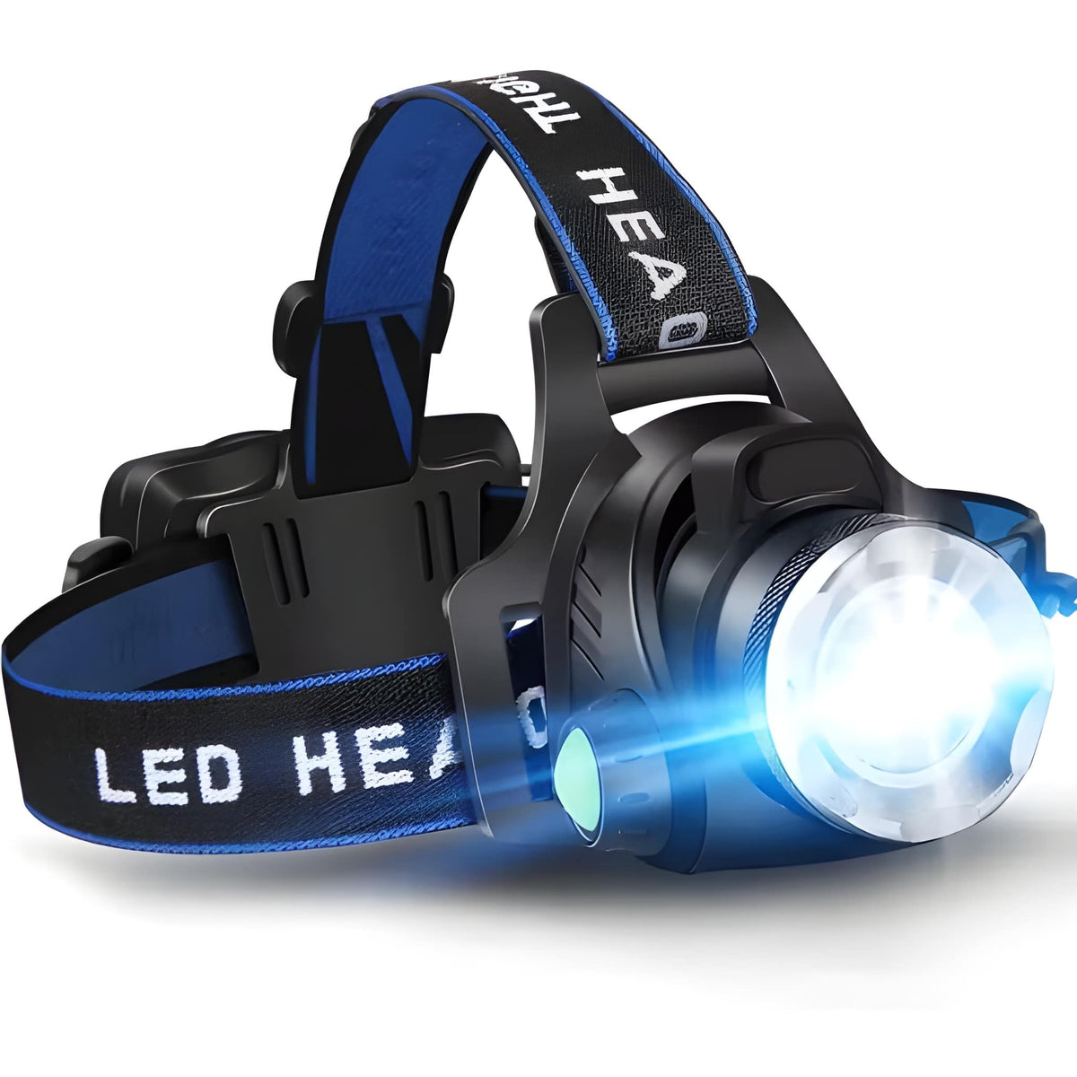 Rechargeable 2000 Lumen LED Headlamp with Adjustable Zoom | Lumora